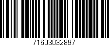 Código de barras (EAN, GTIN, SKU, ISBN): '71603032897'
