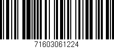 Código de barras (EAN, GTIN, SKU, ISBN): '71603061224'
