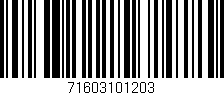 Código de barras (EAN, GTIN, SKU, ISBN): '71603101203'