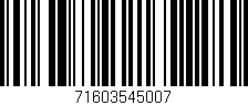 Código de barras (EAN, GTIN, SKU, ISBN): '71603545007'
