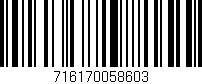 Código de barras (EAN, GTIN, SKU, ISBN): '716170058603'