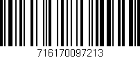 Código de barras (EAN, GTIN, SKU, ISBN): '716170097213'