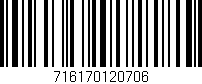 Código de barras (EAN, GTIN, SKU, ISBN): '716170120706'