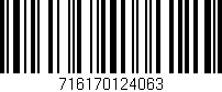 Código de barras (EAN, GTIN, SKU, ISBN): '716170124063'