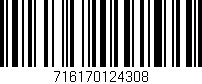 Código de barras (EAN, GTIN, SKU, ISBN): '716170124308'