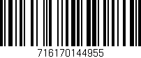 Código de barras (EAN, GTIN, SKU, ISBN): '716170144955'