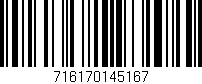 Código de barras (EAN, GTIN, SKU, ISBN): '716170145167'