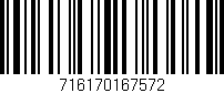 Código de barras (EAN, GTIN, SKU, ISBN): '716170167572'