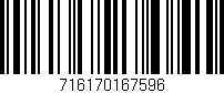 Código de barras (EAN, GTIN, SKU, ISBN): '716170167596'
