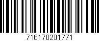 Código de barras (EAN, GTIN, SKU, ISBN): '716170201771'