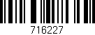 Código de barras (EAN, GTIN, SKU, ISBN): '716227'