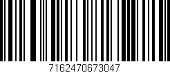 Código de barras (EAN, GTIN, SKU, ISBN): '7162470673047'