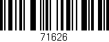 Código de barras (EAN, GTIN, SKU, ISBN): '71626'