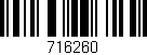Código de barras (EAN, GTIN, SKU, ISBN): '716260'