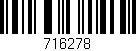 Código de barras (EAN, GTIN, SKU, ISBN): '716278'