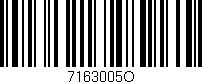 Código de barras (EAN, GTIN, SKU, ISBN): '7163005O'