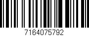 Código de barras (EAN, GTIN, SKU, ISBN): '7164075792'