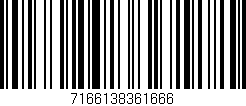 Código de barras (EAN, GTIN, SKU, ISBN): '7166138361666'