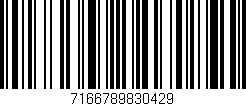 Código de barras (EAN, GTIN, SKU, ISBN): '7166789830429'
