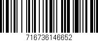 Código de barras (EAN, GTIN, SKU, ISBN): '716736146652'