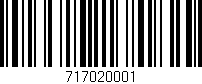 Código de barras (EAN, GTIN, SKU, ISBN): '717020001'
