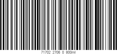 Código de barras (EAN, GTIN, SKU, ISBN): '71702_2706_0_800ml'