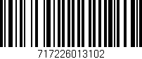 Código de barras (EAN, GTIN, SKU, ISBN): '717226013102'