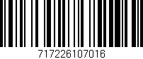 Código de barras (EAN, GTIN, SKU, ISBN): '717226107016'