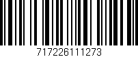 Código de barras (EAN, GTIN, SKU, ISBN): '717226111273'