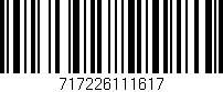 Código de barras (EAN, GTIN, SKU, ISBN): '717226111617'