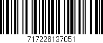 Código de barras (EAN, GTIN, SKU, ISBN): '717226137051'