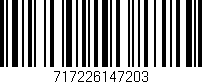 Código de barras (EAN, GTIN, SKU, ISBN): '717226147203'
