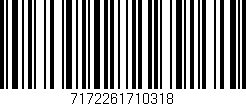 Código de barras (EAN, GTIN, SKU, ISBN): '7172261710318'