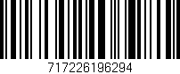 Código de barras (EAN, GTIN, SKU, ISBN): '717226196294'