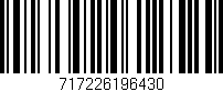 Código de barras (EAN, GTIN, SKU, ISBN): '717226196430'
