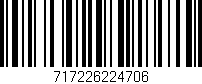 Código de barras (EAN, GTIN, SKU, ISBN): '717226224706'