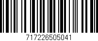 Código de barras (EAN, GTIN, SKU, ISBN): '717226505041'