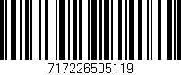 Código de barras (EAN, GTIN, SKU, ISBN): '717226505119'