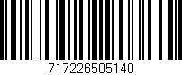 Código de barras (EAN, GTIN, SKU, ISBN): '717226505140'