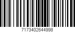 Código de barras (EAN, GTIN, SKU, ISBN): '7173402644998'