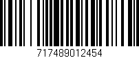 Código de barras (EAN, GTIN, SKU, ISBN): '717489012454'