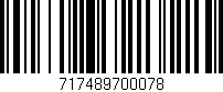 Código de barras (EAN, GTIN, SKU, ISBN): '717489700078'