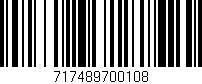 Código de barras (EAN, GTIN, SKU, ISBN): '717489700108'