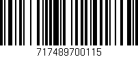 Código de barras (EAN, GTIN, SKU, ISBN): '717489700115'