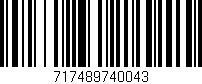 Código de barras (EAN, GTIN, SKU, ISBN): '717489740043'