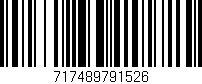 Código de barras (EAN, GTIN, SKU, ISBN): '717489791526'