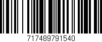 Código de barras (EAN, GTIN, SKU, ISBN): '717489791540'