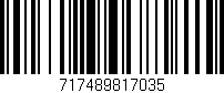 Código de barras (EAN, GTIN, SKU, ISBN): '717489817035'