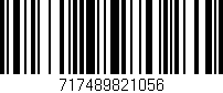 Código de barras (EAN, GTIN, SKU, ISBN): '717489821056'