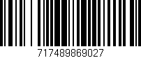 Código de barras (EAN, GTIN, SKU, ISBN): '717489869027'